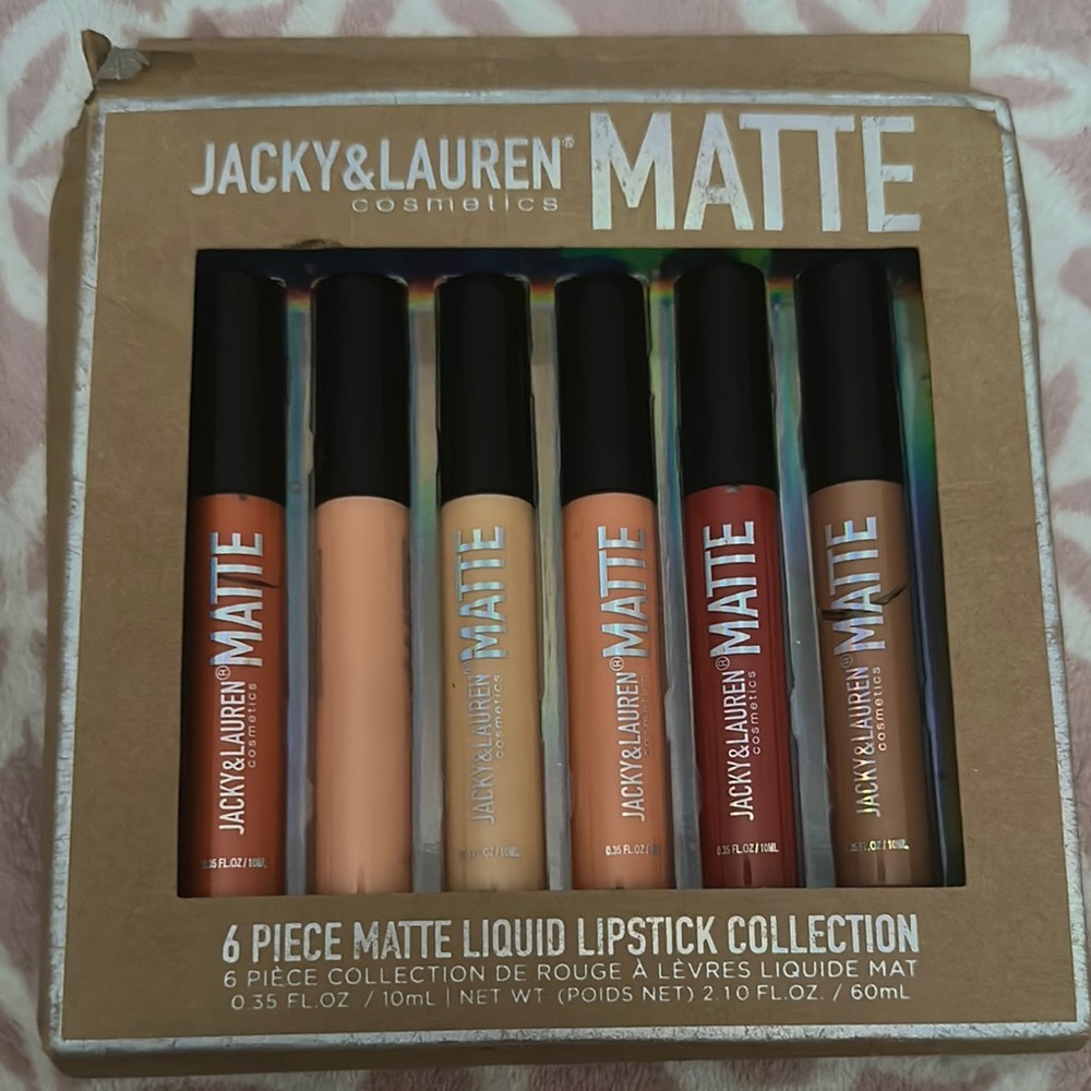 Jacky & Lauren Matte Liquid Lipstick Collection - 6 Piece Set